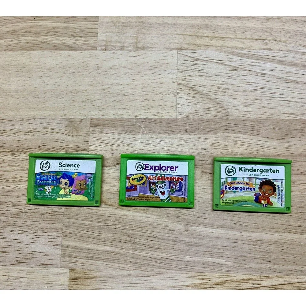 LeapFrog Game Cartridge Bundle 3 Games Kindergarten Art Science